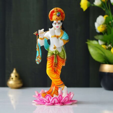 Krishna Playing Flute Statue (11.25 Inches)